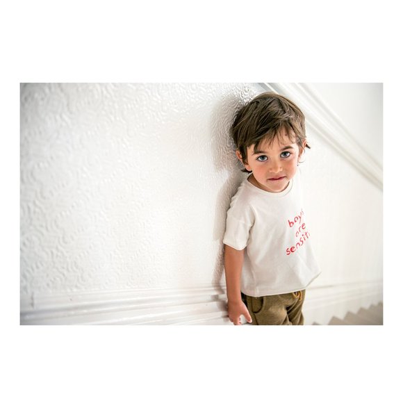 Oeuf NYC "Boys Are Sensitve" Tee - Picture 2 of 3